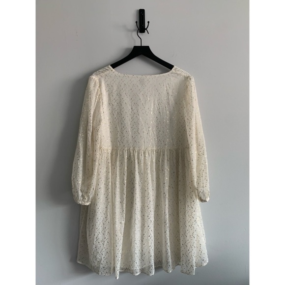 NEW ARITZIA SUNDAY BEST Gold & White Jinx Dress - Picture 2 of 3